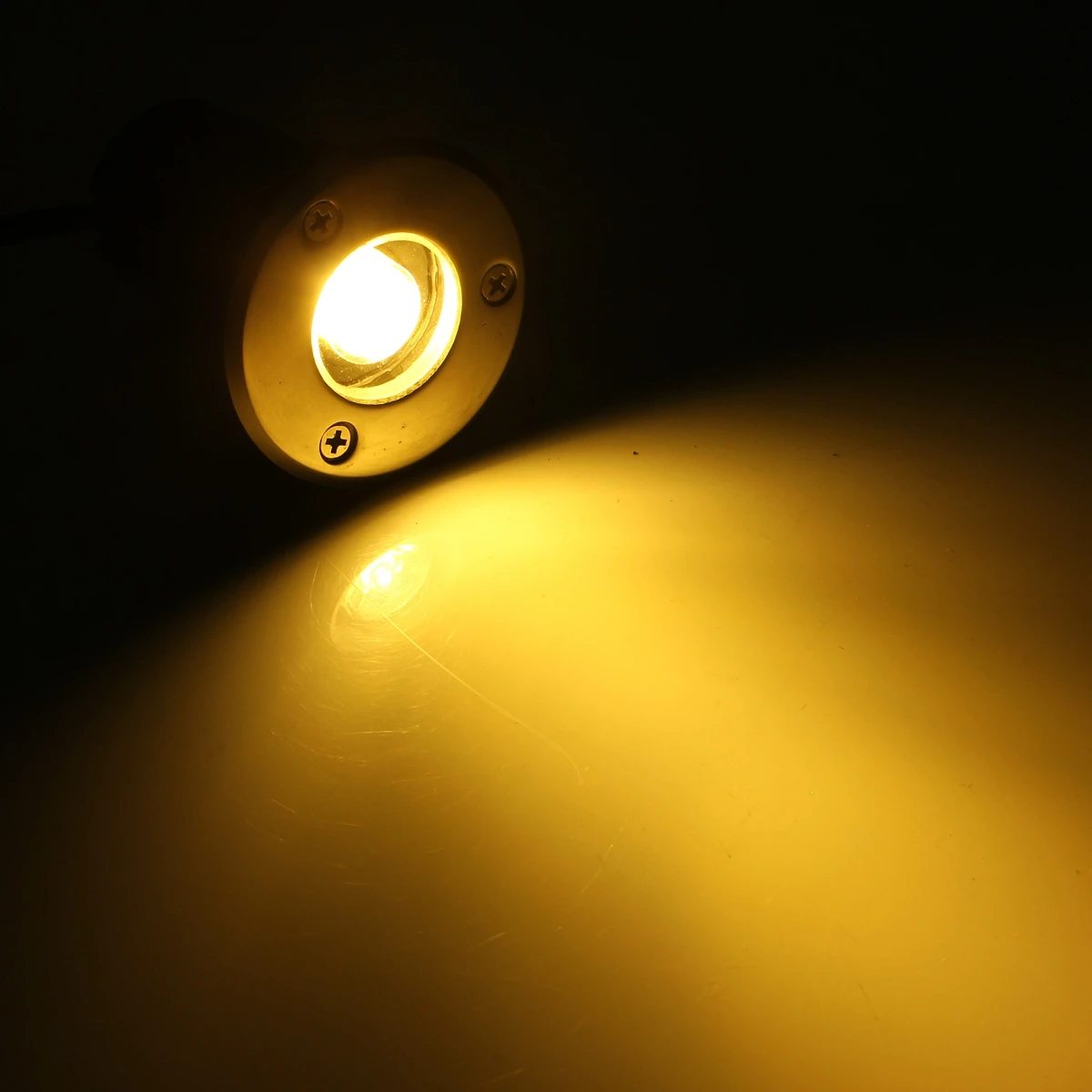 Лучший водостойкий 1 Вт светодиодный подземный свет лампы AC 85-265 в Открытый Сад Путь вкапываемый дворовый светильник пейзаж точечные огни - Испускаемый цвет: Тёплый белый
