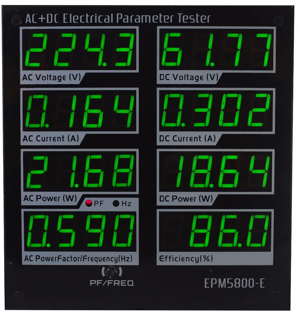 EPM5800-E(зеленый) AC220v/DC300v/10A измеритель мощности/Ватт метр/вольтметр/измеритель тока/тестовый источник питания/драйвер/эффективность