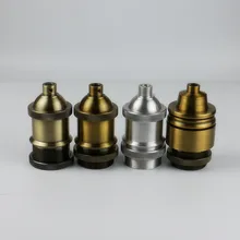 Цоколи лампы E27/E26 алюминиевый держатель лампы Электрический светильник адаптер цоколя лампы содержит внутренний керамический фитиль лампы