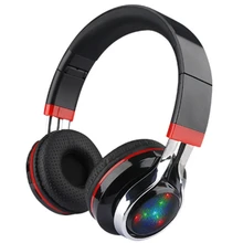Крутая Складная светодиодный Беспроводная гарнитура с Bluetooth стерео регулируемые тяжелые басовые наушники TF карта для Xiaomi samsung PC Gamer