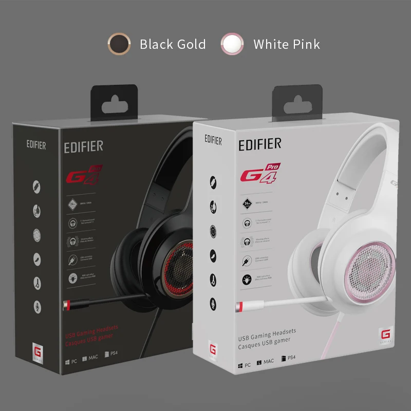 Игровая гарнитура EDIFIER G4 Pro встроенный виртуальный объемный звук 7 1 RGB подсветка