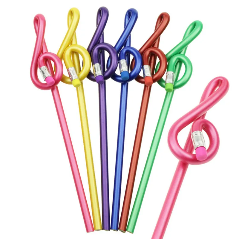 

40 pcs Musical Note Pencil 2B Standard Round Pencil Stationery music Notes School Student Gift Prize Pencil Promotion Pencil