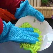 6 шт.(3 пары) рукавицы для микроволновой печи термостойкие выпечка Перчатки кухня с защитой от перегрева теплоизоляция Non-slip Перчатки ST001