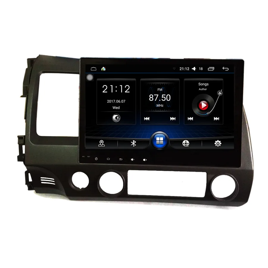 

10.2'' 1.6GHz Quad Core RAM 1GB Android 6.1 Car Radio GPS Navigation Player for Honda Civic 2006-2011 No Canbus
