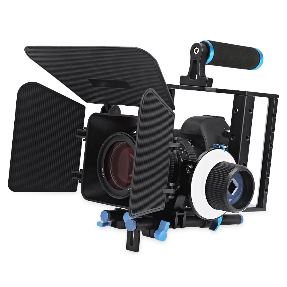 

WEIHE Movie Video Follow Focus Kit With Matte Box For DSLR Camera Camcorder
