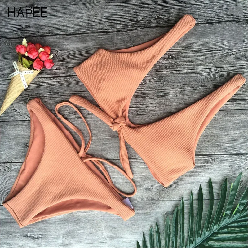 

2018 New Hot Solid Bandage Micro Bikini Blanco Sexy Women Swimsuit Brazilian Bikini Bottoms Push Up Bathing suit badpak dames