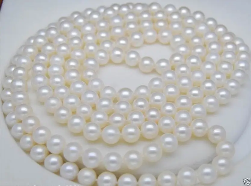 

48 INCH AAA8-9MM WHITE SOUTH SEA Round PEARL NECKLACE