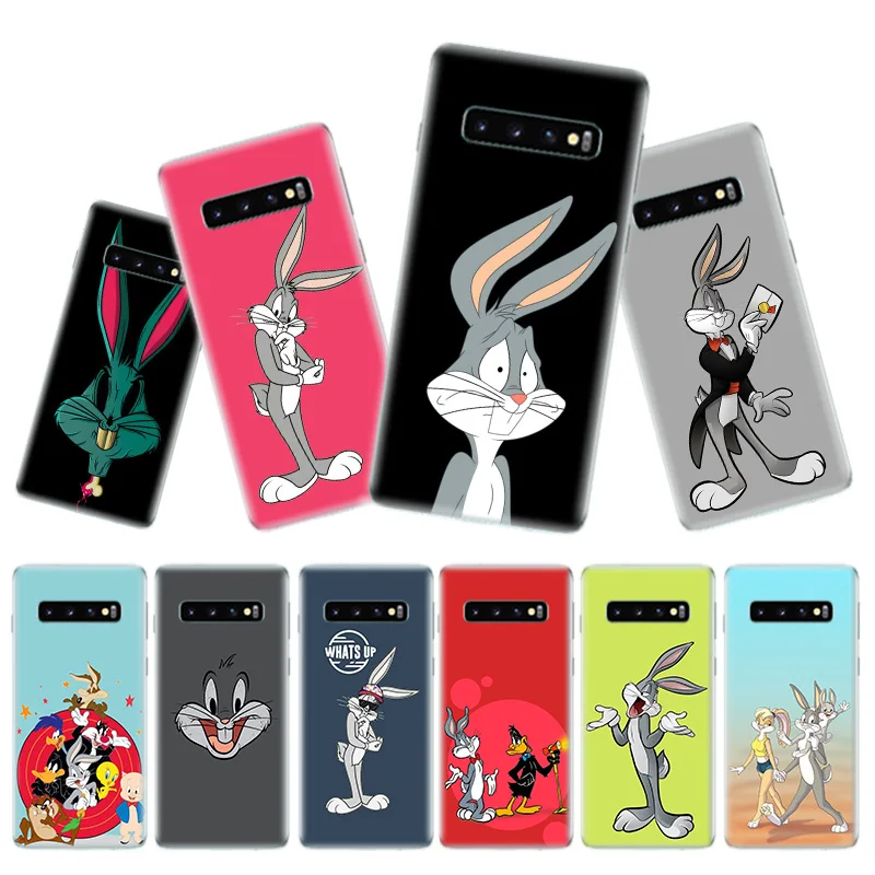 

Bugs Bunny Cartoon Phone Case for Samsung Galaxy S10 Plus S10E Lite A50 A70 A30 A10 A20E M20 M10 A20 A80 A40 Cover