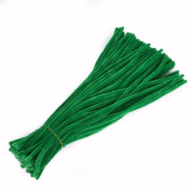 Chenille Stems Pipe Cleaners Children Kids Plush Educational Toy Crafts Colorful Pipe Cleaner Toys Handmade DIY Craft 100pcs