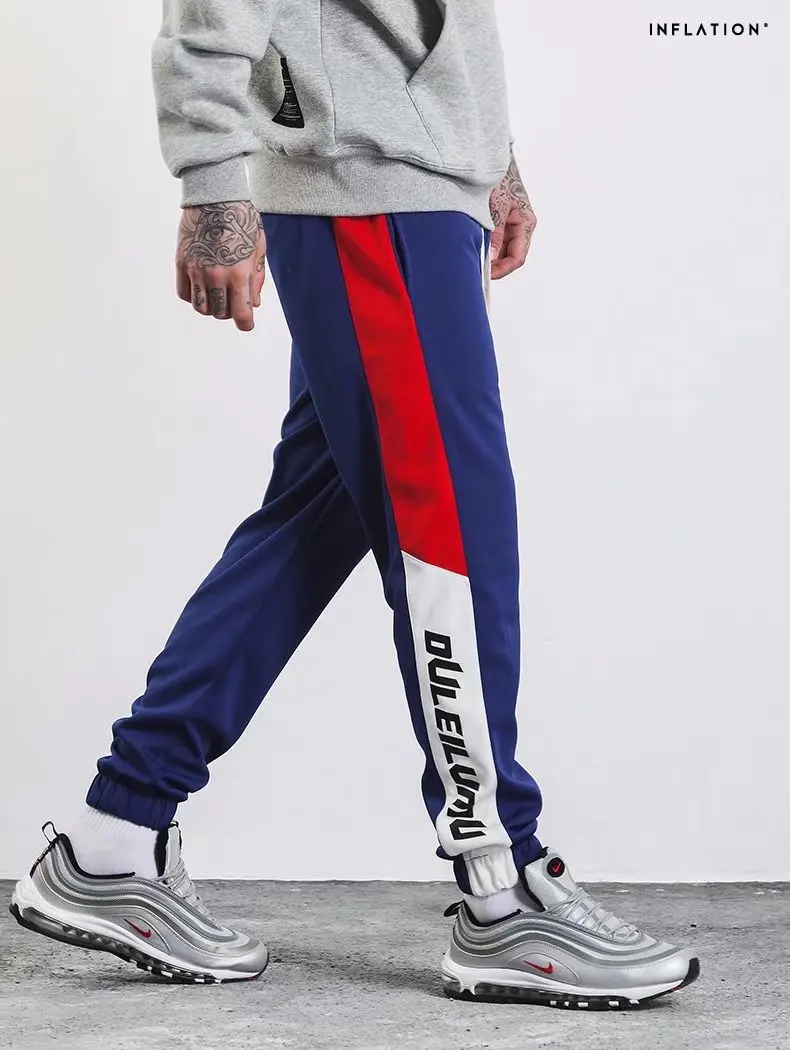 Высокое качество 2018 винтажные мужские полосатые модные спортивные штаны с