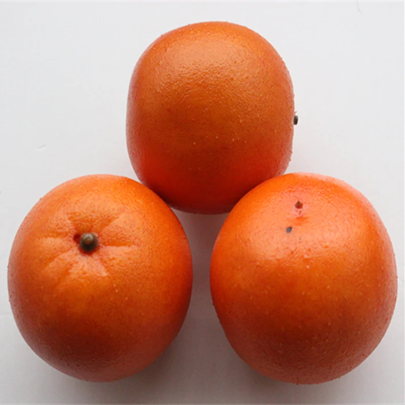 

2 pcs summer New High Simulation Artificial Fruit Heavy duty 8CM Artificial Orange Plant Yellow Orange