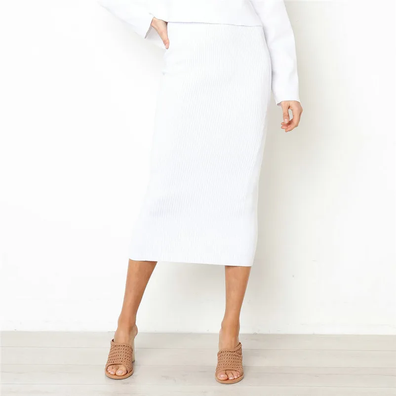 HOT sell Fashion 2018 Summer style skirts womens Sexy High-Waist Bodycon Long Skirt Hip Slim Straight Skirt Femme Saia A16#N (19)