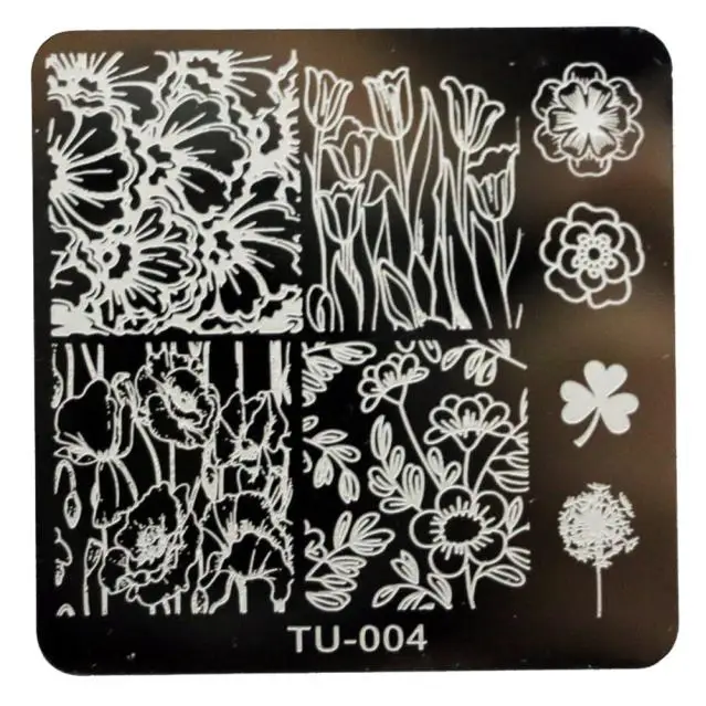 6*6cm DIY Nail Art Image Stamp Stamping Plates Manicure Template F35