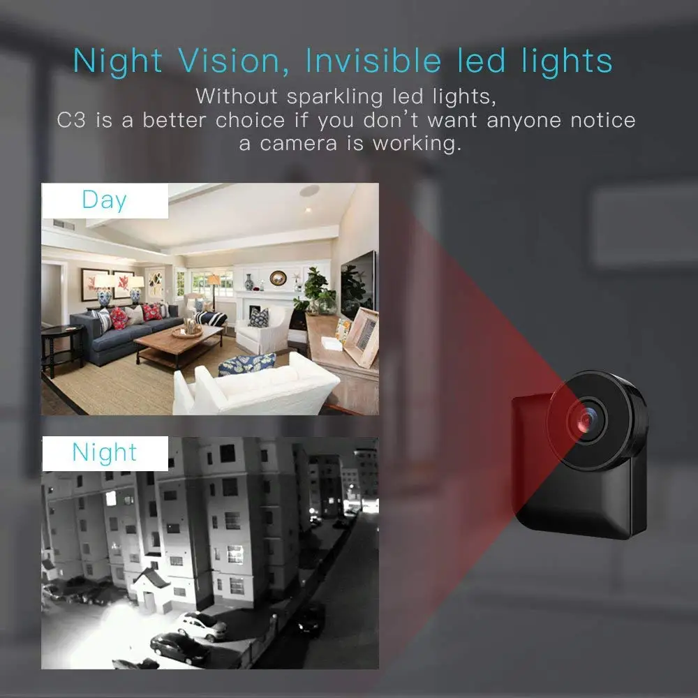 Mini WiFi IP Camera Wireless P2P Remote Control Invisible Night Vision Outdoor Security Video HD Cam Surveillance Hidden TF card Mini WiFi IP Camera Wireless P2P Remote Control Invisible Night Vision Outdoor Security Video HD Cam Surveillance Hidden TF card