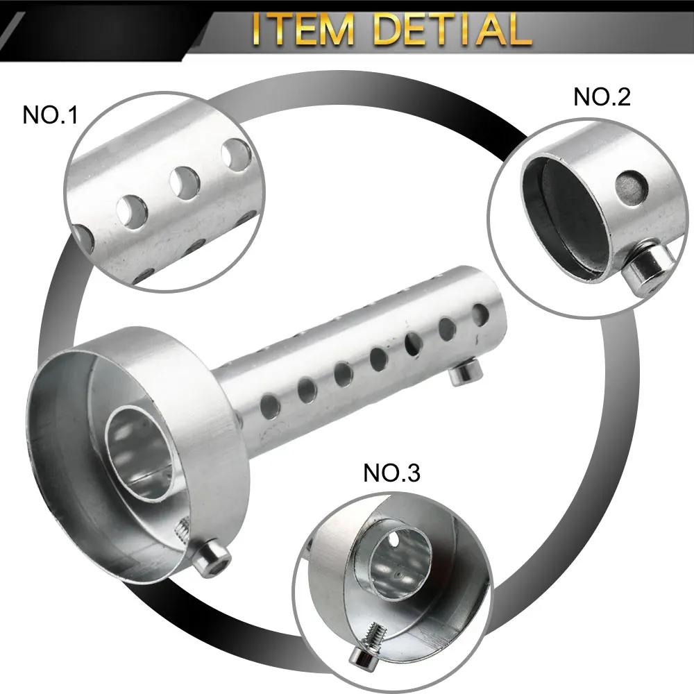 Универсальный 35 мм 42 мм 45 мм 48 мм 60 мм мотоцикл выхлопной Can дБ убийца глушитель перегородка съемный хром MB-TP088
