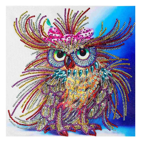 Специальная форма алмазная картина Сова Алмазная вышивка наборы для вышивки крестом животные сова мультфильм Стразы домашний декор Q4 - Цвет: Multicolor