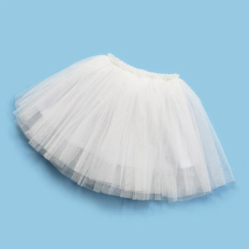 

4 Layers Baby Girl Tutu Skirt Petals Soft Ball Gown Petticoat Short Summer Pleated Skirt Dance Show Party Wear Children Clothes