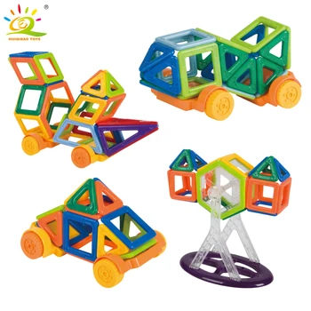 

68pcs Mini Size Magnetic construction Building Blocks kit DIY 3D Children Educational Toys for kids Car Magnetic Tiles Bricks