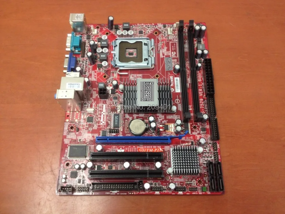 

Free shipping For MSI MS-7529 Desktop Motherboard Mainboard G31 LGA 775 Fully tested all functions Work Good