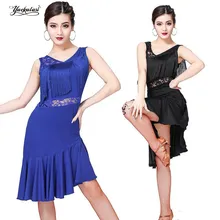 Платье для танцев для девочек, женское платье с бахромой, платье для латинских танцев, одежда для бальных танцев, костюм для латинских танцев с блестками