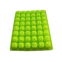 The 26 letter of alphabet, chocolate, ice lattice mold silicone cake mould soap Chocolate Mold giant head style silicone 9 lattice ice mold grey