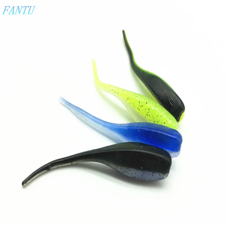 FANTU Soft Worm 56mm/1.1g Artificial Fishing Lure Jig Head 4.6g/7cm Pescaria Acessorioss Tools 20PCS | Спорт и развлечения
