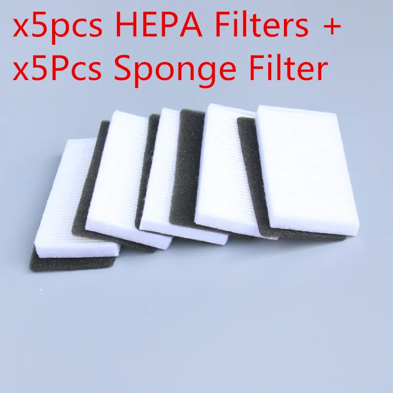 

5pcs Robotic HEPA Filters + 5pcs Sponge Filter Kit for Eufy RoboVac 11 Eufy RoboVac 11c Robotic Vacuum Cleaner