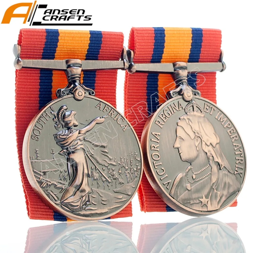 

Victoria Queen's South Africa British Military Silver Bronze Medal