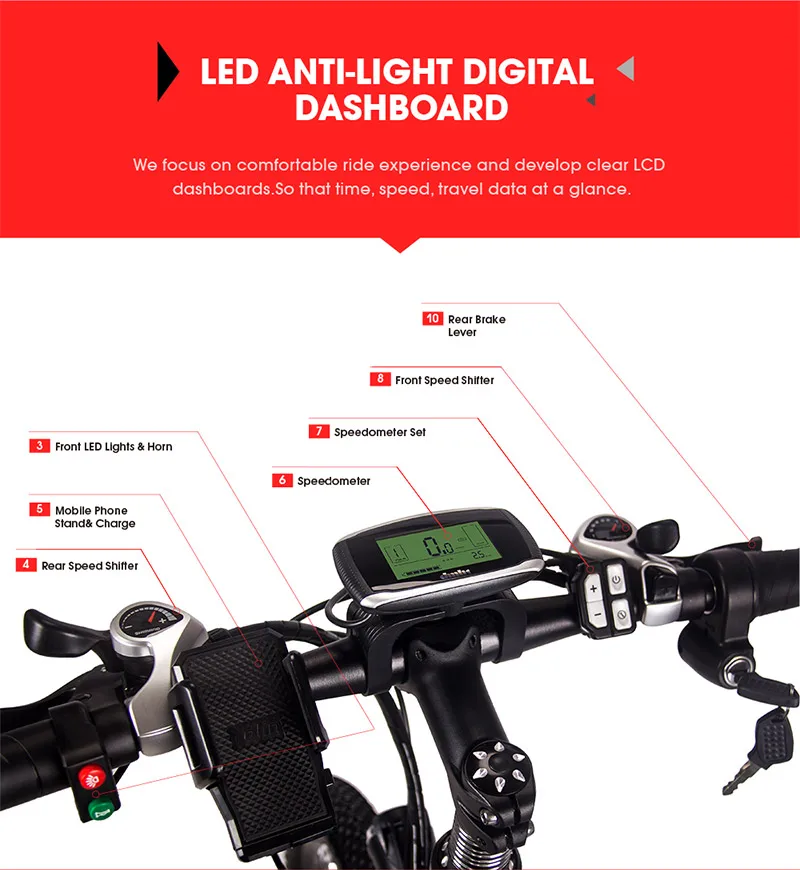 Excellent RichBit RT-860 36V*250W 12.8Ah Mountain Hybrid Electric Bicycle Cycling Watertight Frame Inside Li-on Battery Folding ebike 12