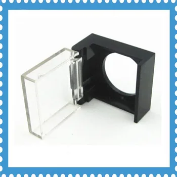 

Black 16mm Clear switch cover Plastic Push Button Switch Protective Guard Button transparent Safety Cover Box Square type