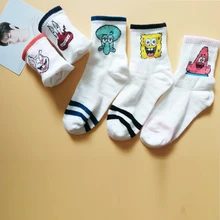 3 пары, милые короткие носки женские Харадзюку для женщин, художественные носки хипстер, скейтборд