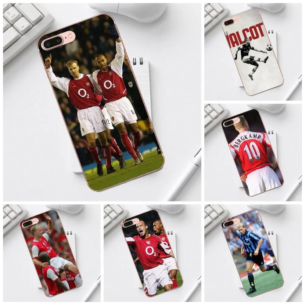 

Coque Shell Phone Case Therry Henry Dennis Bergkamp For Galaxy Alpha Core Prime Note 4 5 8 S3 S4 S5 S6 S7 S8 S9 mini edge Plus