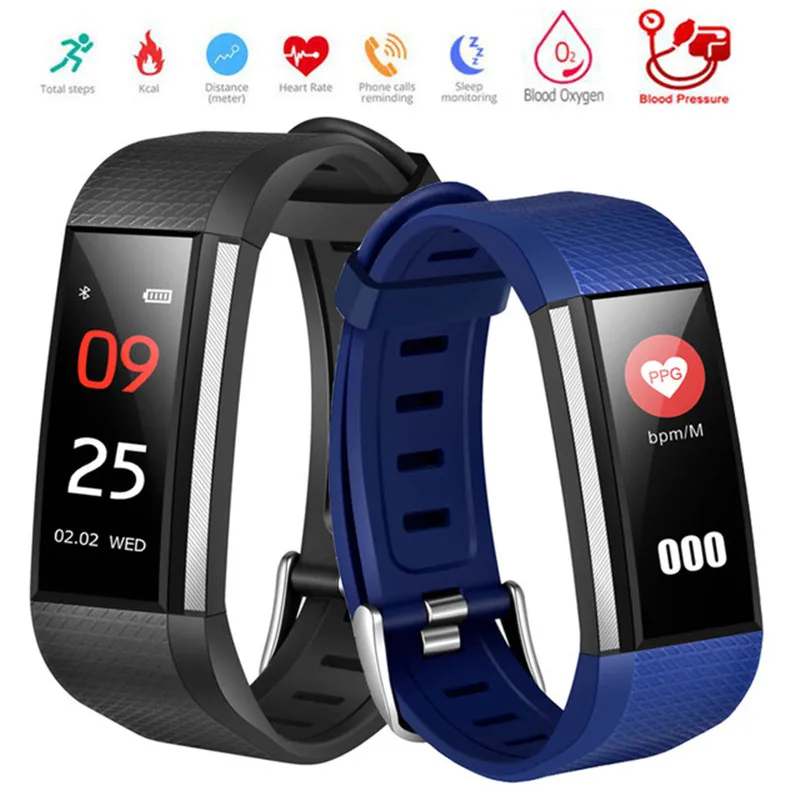 

Smart Watch M200 Smart Bracelets Sports Band Heart Rate Blood Pressure Blood Oxygen Monitor Watches Mens Waterproof Wristband