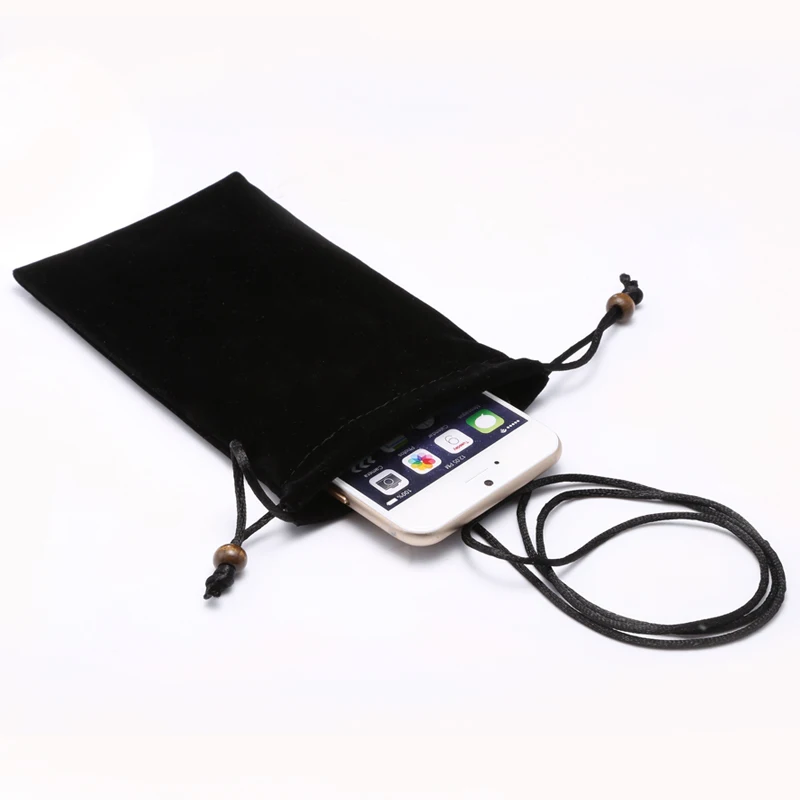 

Premium Cotton Neck Strap Sleeve Phone Pouch Bag Case cover for Huawei Mate 20X Honor 8X Max note 10 Xiaomi Max for Samsung