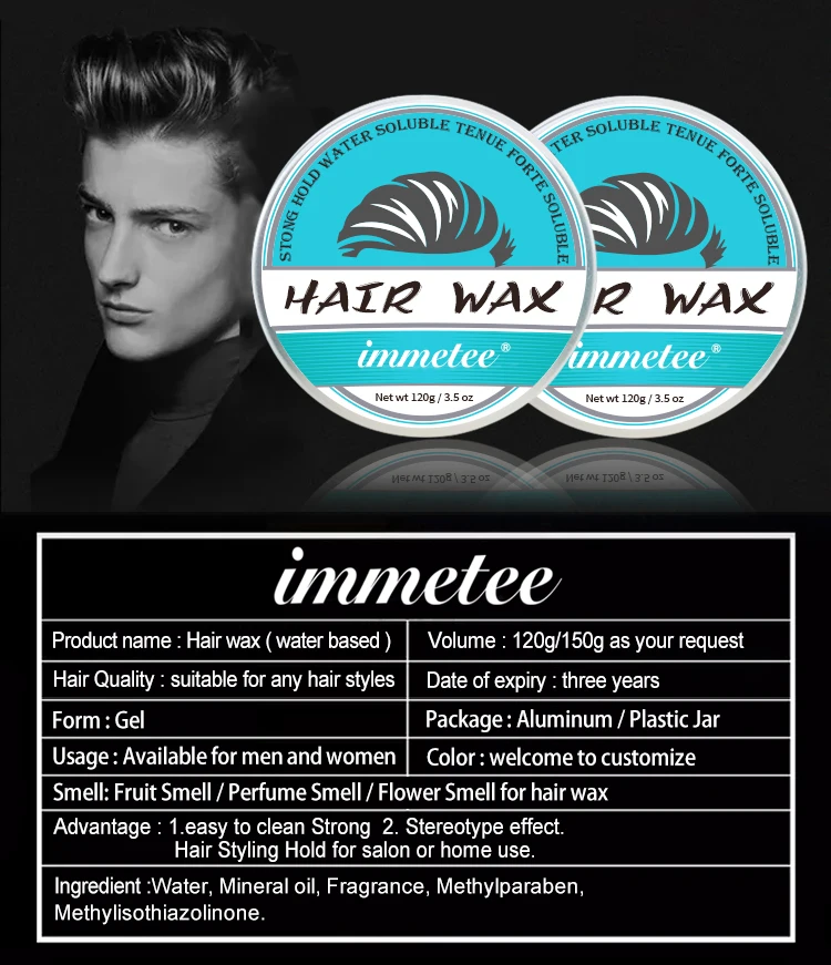 IMMETEE New Product Hair Color Wax For Men&Women Hair Styling Green 150g