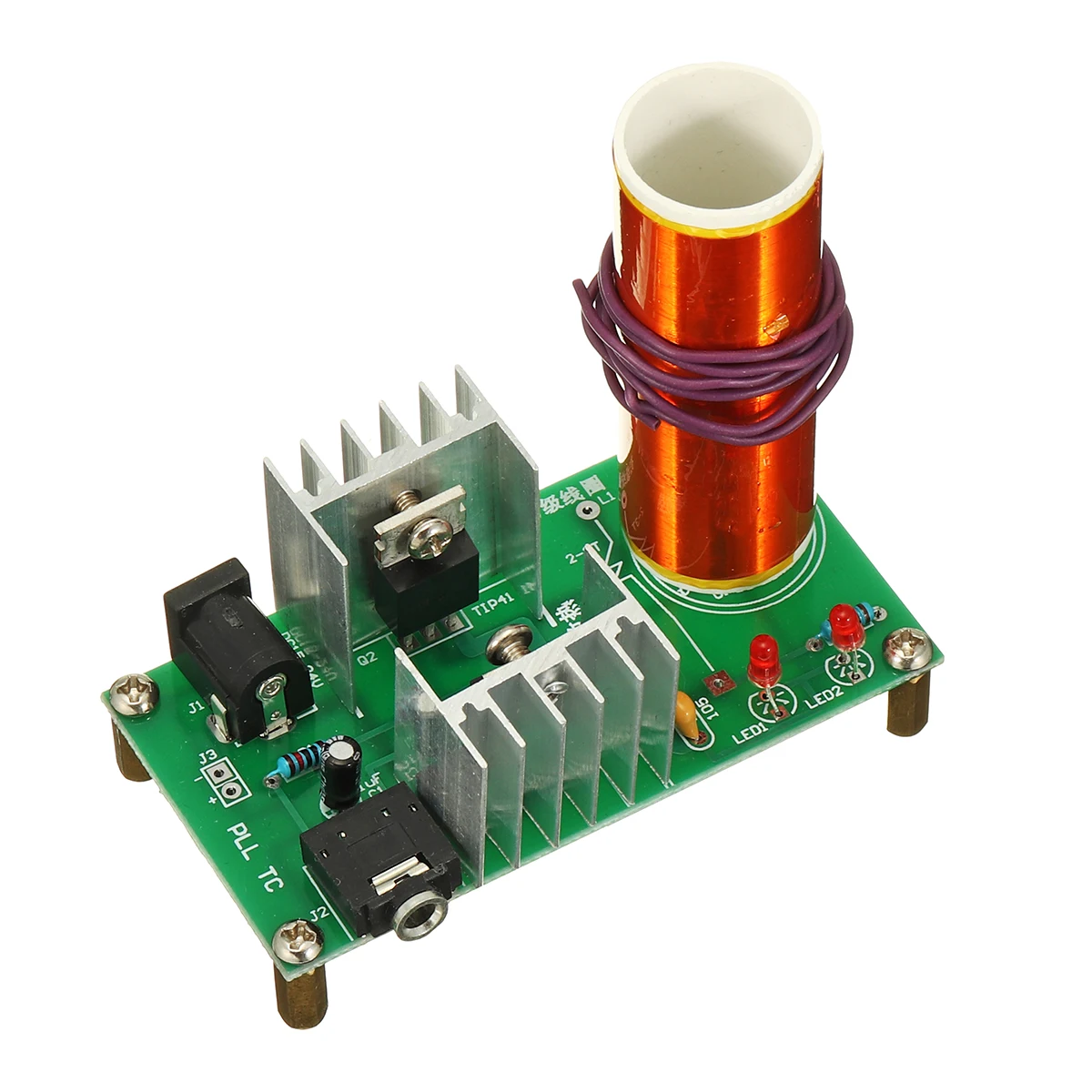 DIY Mini T esla Coil Module Unassembled 15W DC 15 24V 2A Plasma Speaker font b