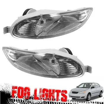 

2pcs Amber 12V 51W Bumper Fog Light Clear Len Front Lamps Complete Kit For Toyota Corolla 2005-2008