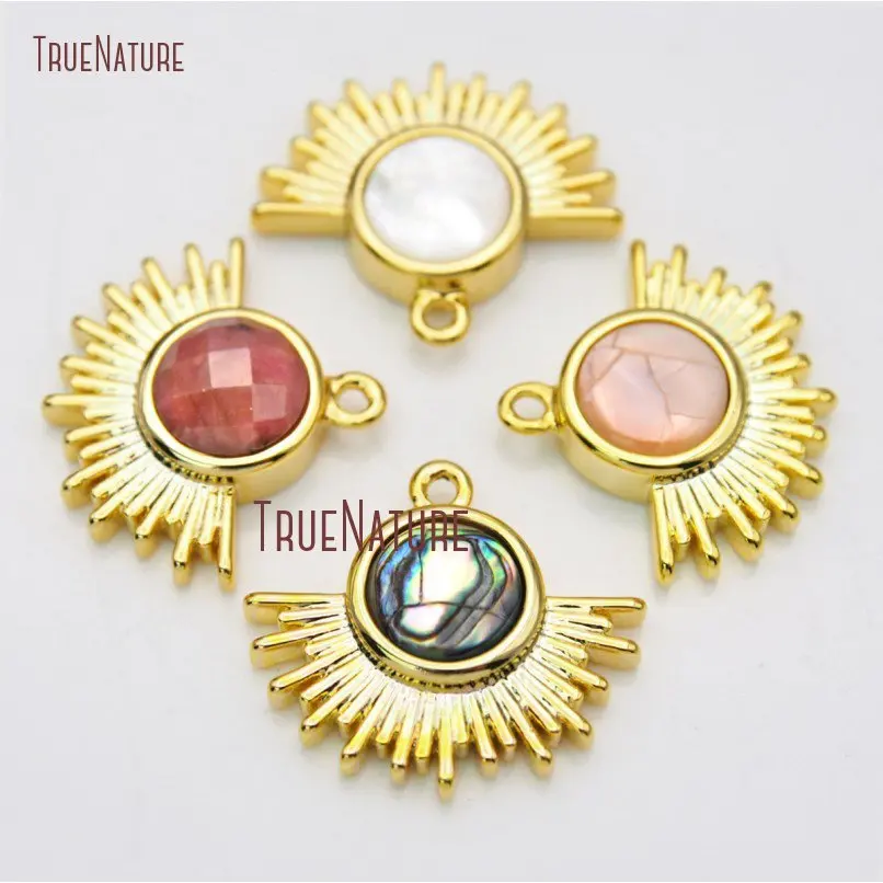 20181130-PM20074-Radial Round ShapeMixed ²ÄÖÊ Gold Pendant Sale_5