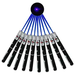 Мощный оптовая продажа Синий лазерная указка Pen волны 5 МВт 405nm Фиолетовый Синий лазер луч света Caneta Лазерная Верде