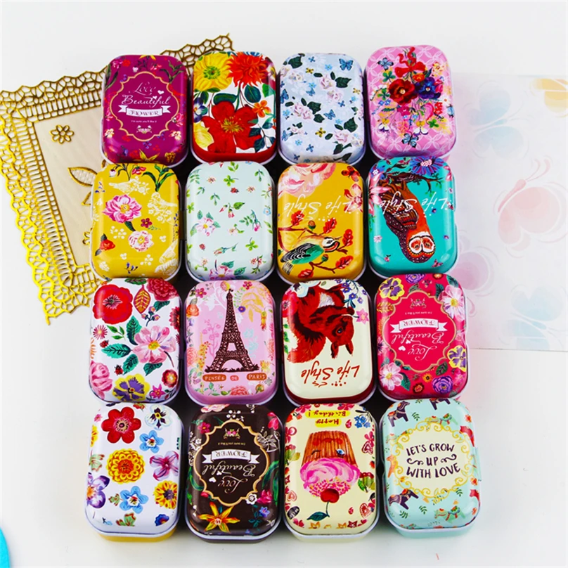 

Mini Storage Metal Box Organizer/Tin Box/First Aid Box Storage Box Container Boite Ge Rangement 32pcs/Lot Wedding Decoration