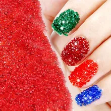 

Taidian 5grams Nail Art Mini Rhinestone Rose Red Small Mirco Nails Beads 3D Decorations
