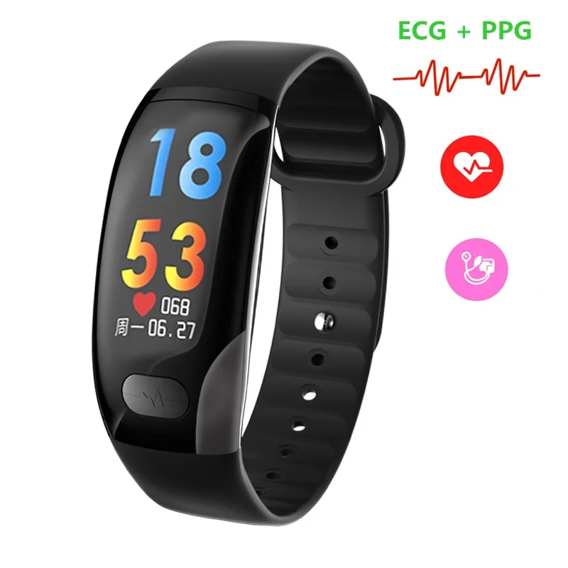 

ONEVAN B51 Smart Band ECG PPG Heart Rate Monitor Blood Pressure Men Sport Smart Watch Women Fitness Bracelet for IOS Android