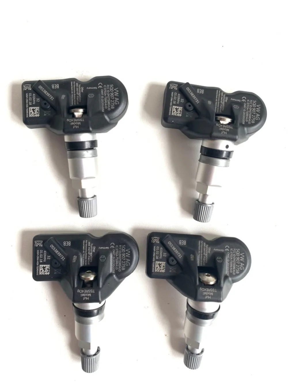 

4pcs/lot 5Q0907275B 0553839731 For A3 8V Q7 4M Q5 Q3 A4 A5 MQB TPMS RDKS RDK Tire Pressure Monitor Sensor 5Q0 907 275B