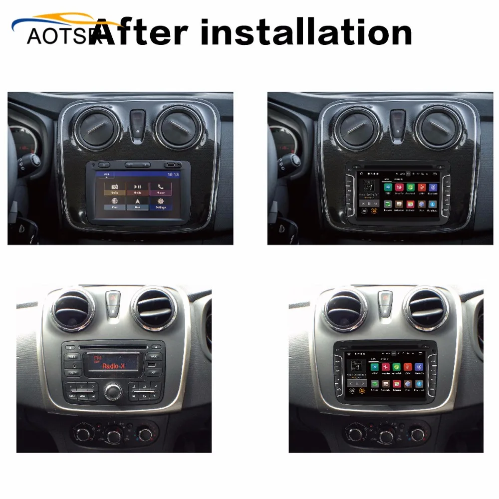Автомобильный мультимедийный dvd плеер Android 8 0 головное устройство для Renault Duster 2012