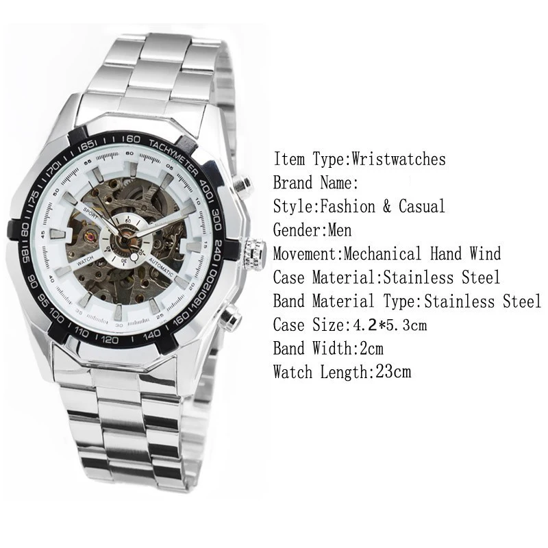 Топ часовой бренд роскошных Стиль Для мужчин Автоматическая Скелет Механические наручные часы моды Нержавеющая сталь Relogio masculino lz2107