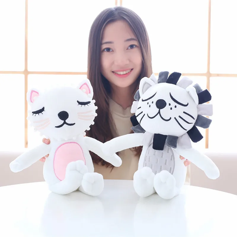Kawaii Plush Cat Lion Doll Toys for Children Room Decor Stuffed Plush Cat Lion Doll Pillow Kids Baby Appease Doll Christmas Gift