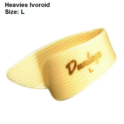 Dunlop белый Пластик с накатанной головкой Палочки медиатор - Цвет: Ivoroid Heavies L