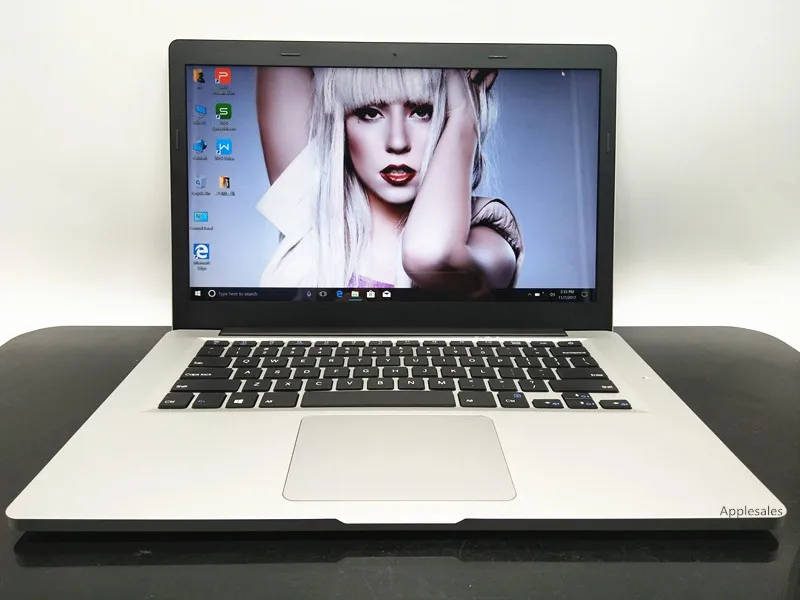 14.1 дюймов ноутбука windows10 все металлические 6 г Оперативная память 64 EMMC Intel Celeron n3450