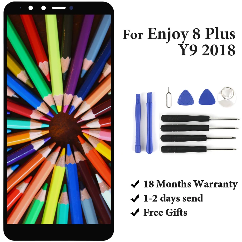 

5.93'' Pantalla For Huawei Y9 2018 LCD Display FLA-L22 FLA-LX2 FLA-AL00 FLA-LA10 Panel For Huawei Enjoy 8 Plus LCD Touch Screen