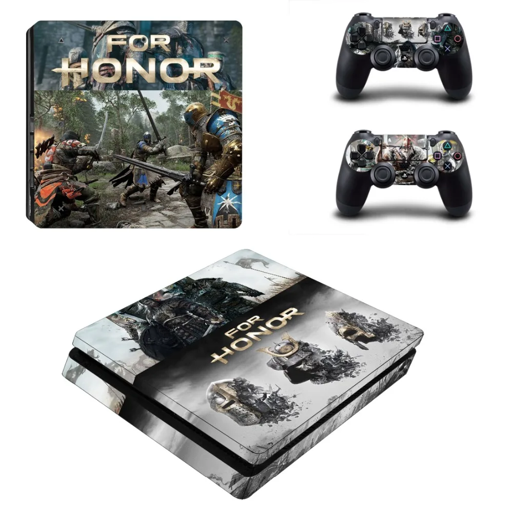 Игры For Honor PS4 тонкий кожи виниловая наклейка, стикер для Playstation 4 консоль и контроллер PS4 тонкий кожи Стикеры s